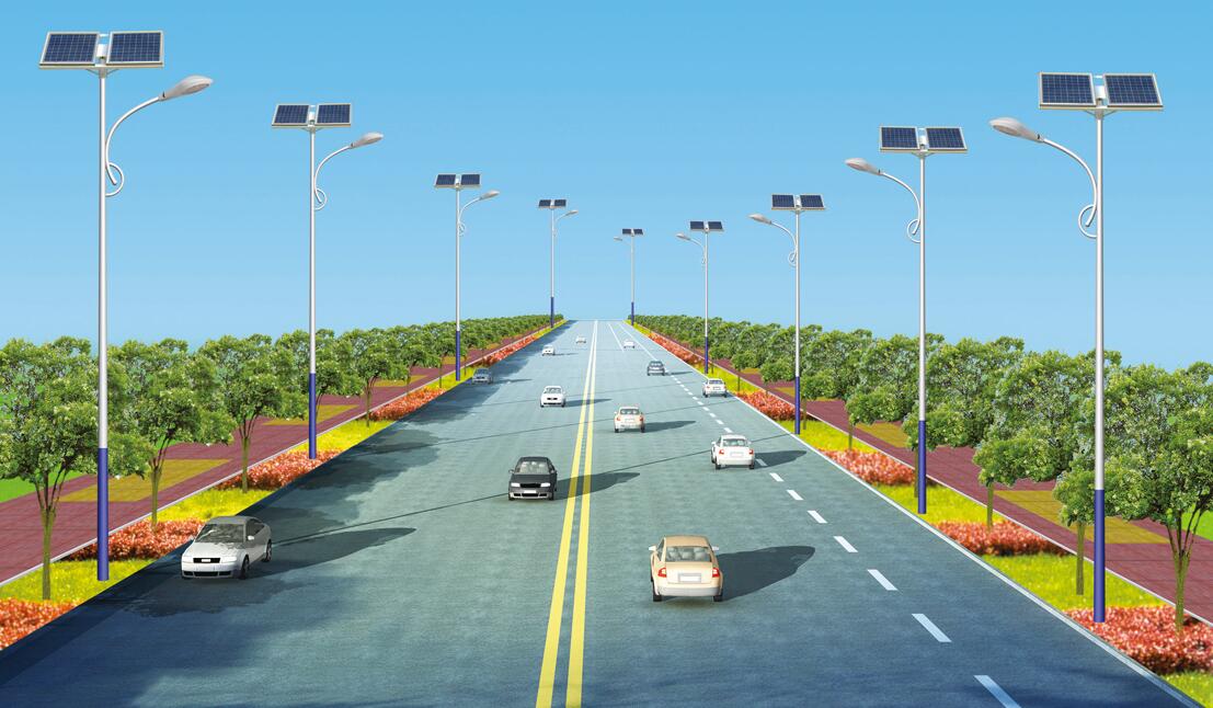 8米80瓦太陽能路燈